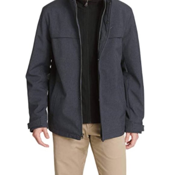 Dockers Men's Dwight Soft Shell Bib Jacket - Picture 3 of 7